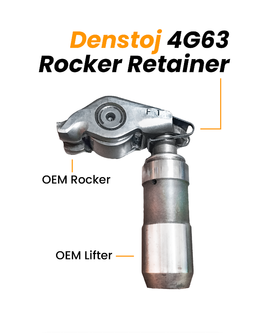 4G63 三菱エンジン用 Denstoj ロッカーリテーナー（Evo 4-9）圧入ロッカー