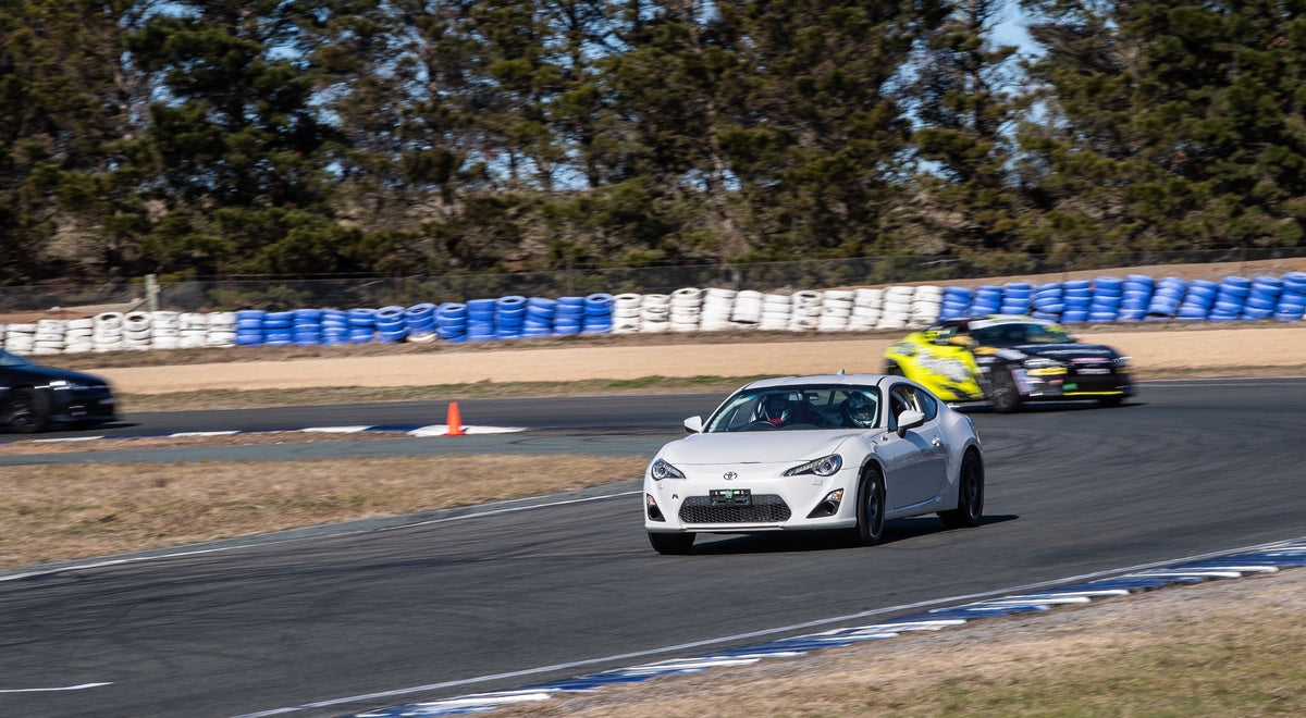 Toyota 86 on track at a Wakefield Park track day