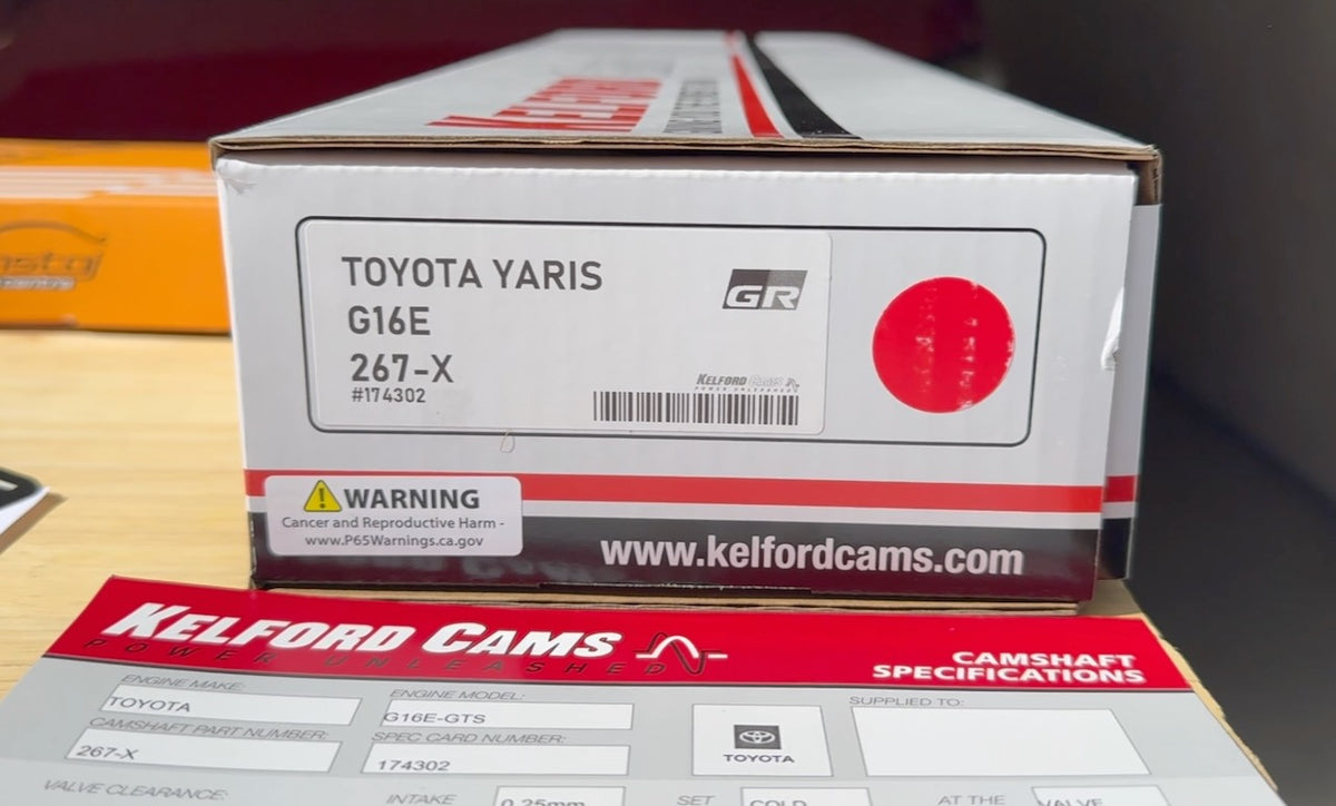 Kelford Stage 2 ソリッドピボット カムシャフト トヨタ G16E-GTS用 (GRヤリス & GRカローラ)