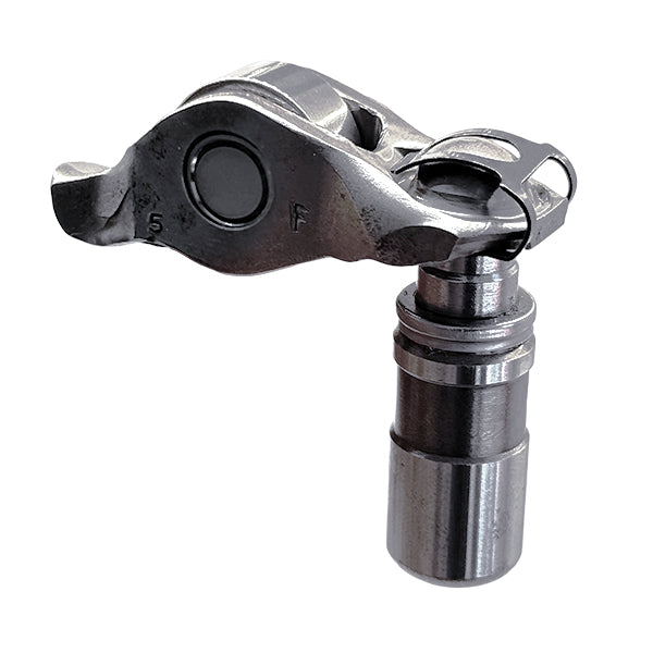G16E-GTS rocker arm held on a Denstoj hydraulic lash adjuster by the rocker retainer clip