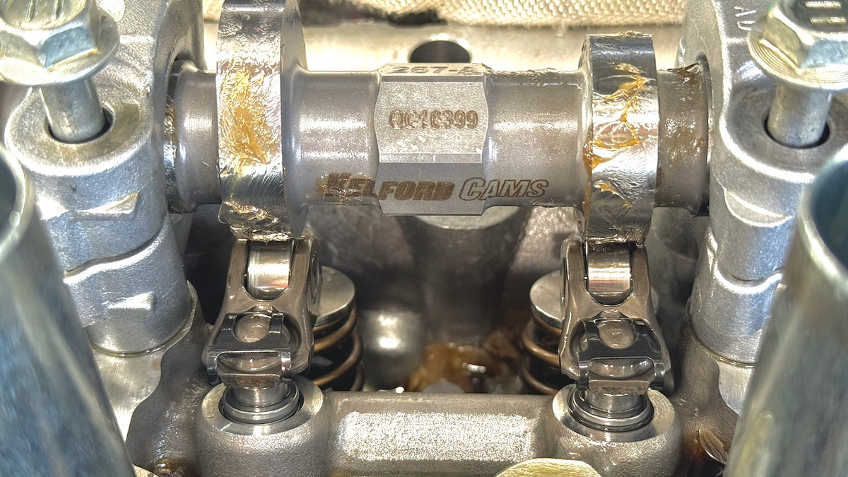 G16E-GTS valvetrain fitted with Denstoj rocker retainers and Kelford cams