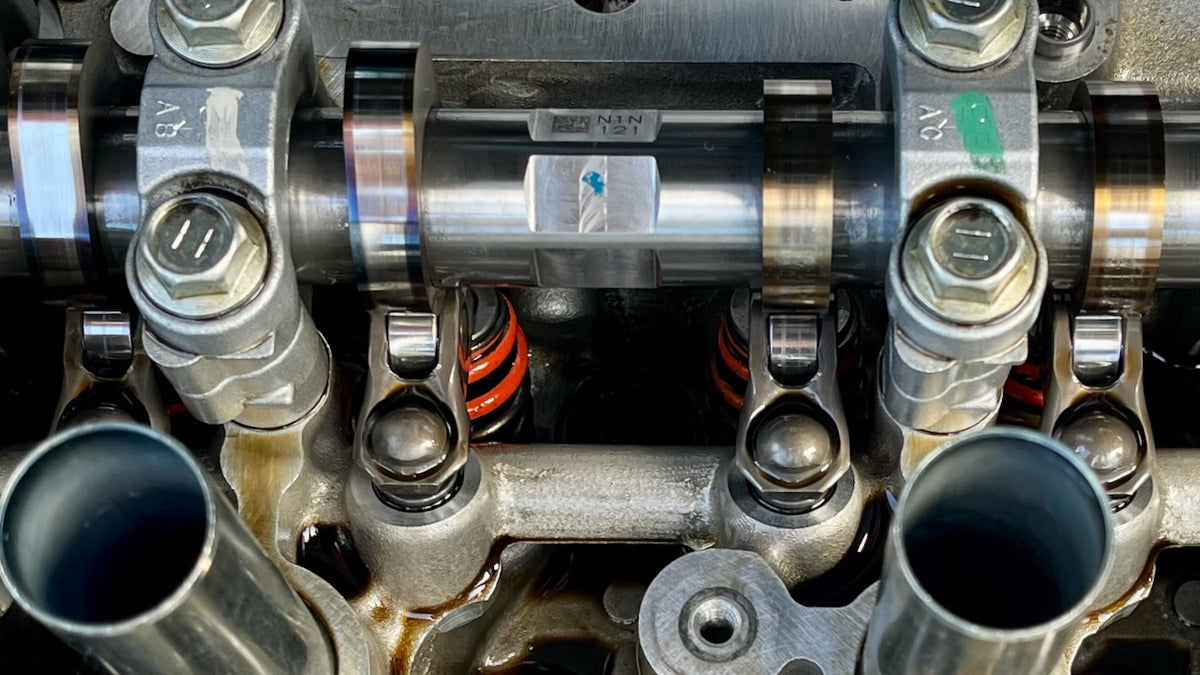 Factory G16E-GTS valvetrain with stock rocker arms, Toyota GR Yaris