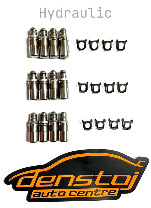 Set of 12 hydraulic lifters (HLAs) with Denstoj rocker retainer clips for G16E-GTS Toyota engine, GR Yaris and GR Corolla